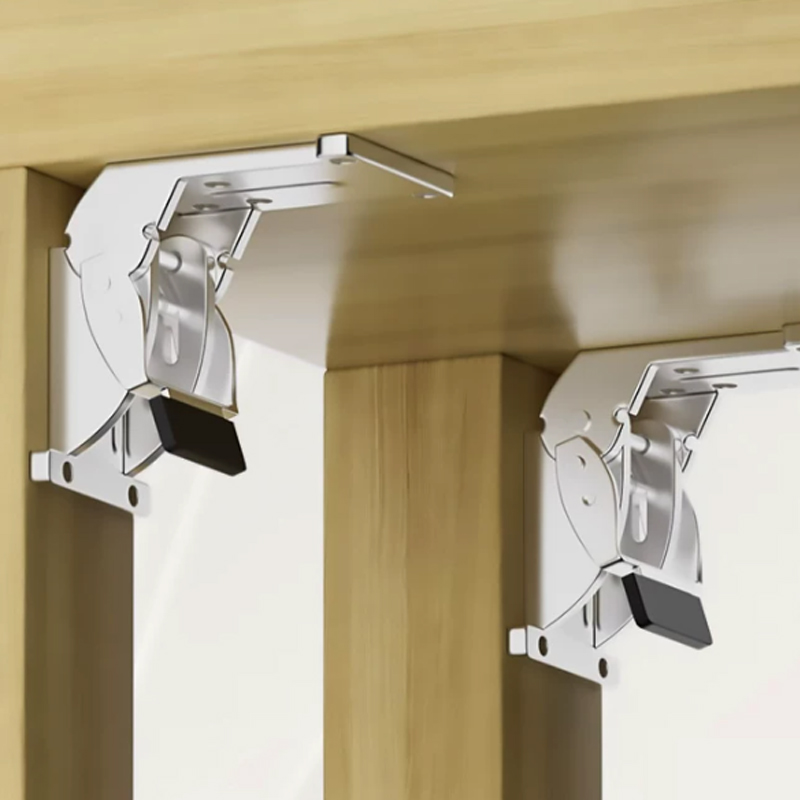 Furniture Hardware For Legs - Lot de 2 supports pliables, charnières