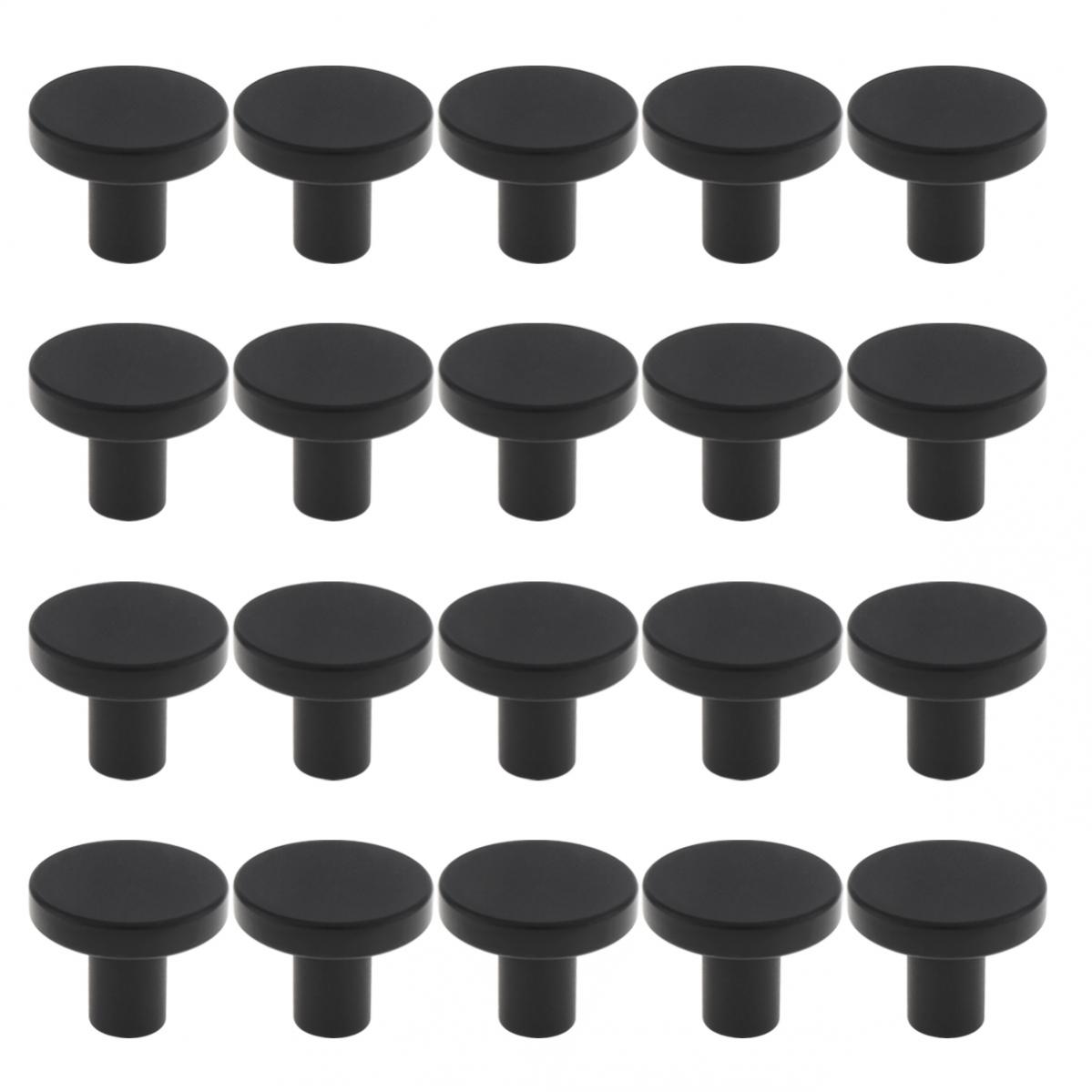 Lèvent ronds noirs solides pou - Cabinet Knob Round avis et prix