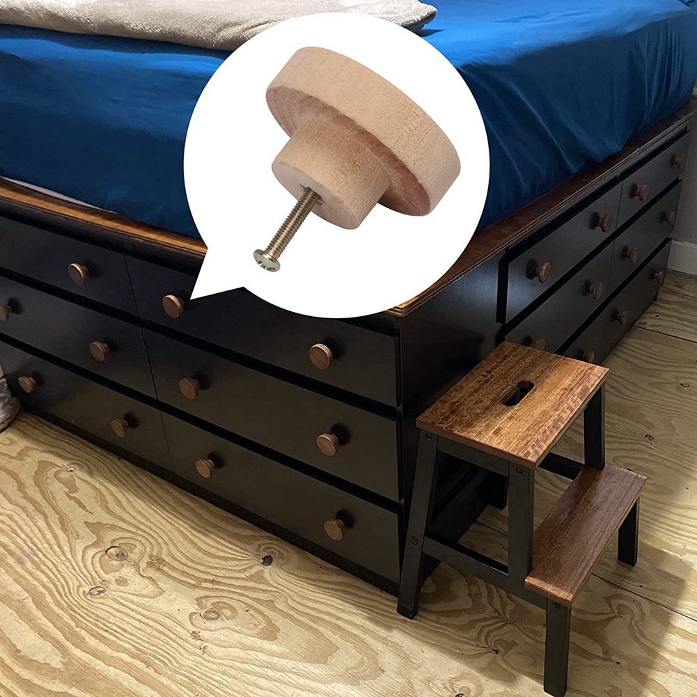 Boutons de tiroir en bois brut - Cabinet Knob Round avis et prix