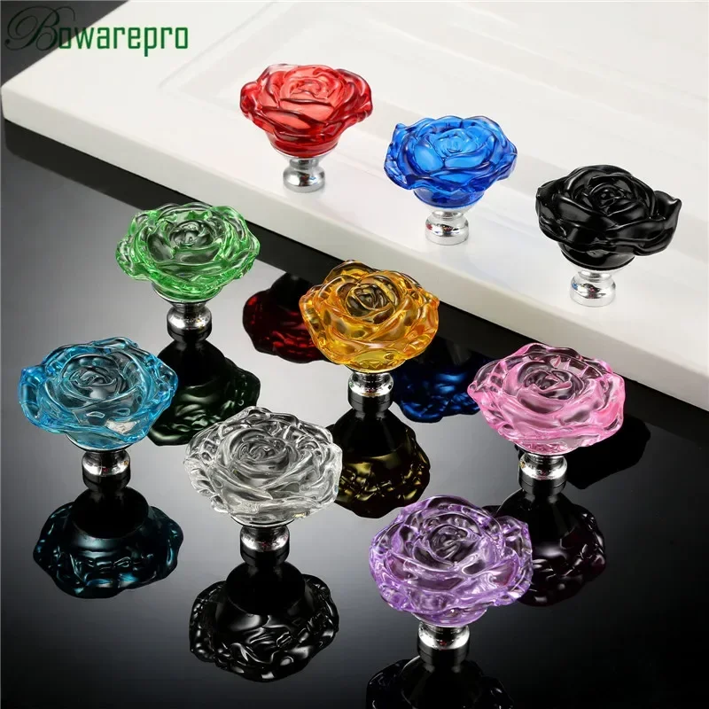 Bowarepro 50MM cristal Rose ve - Furniture Hardware Knobs avis et prix