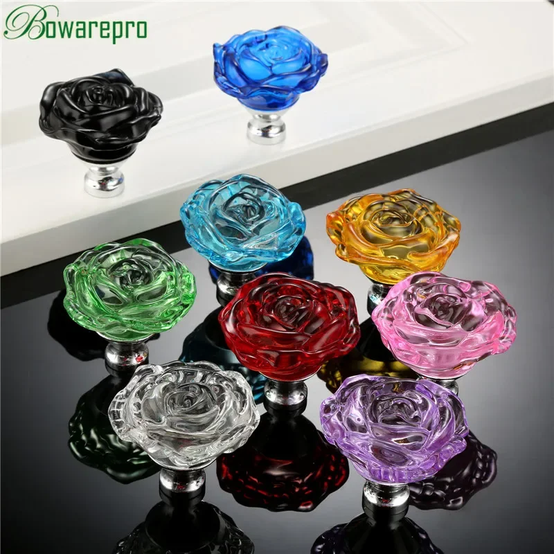 Bowarepro 50MM cristal Rose ve - Furniture Hardware Knobs avis et prix