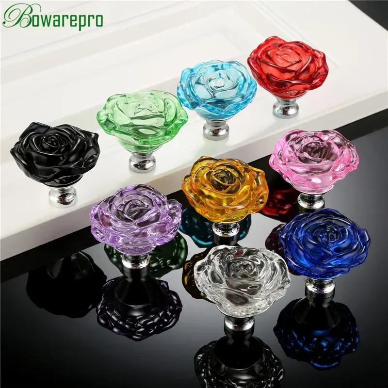 Bowarepro 50MM cristal Rose ve - Furniture Hardware Knobs avis et prix